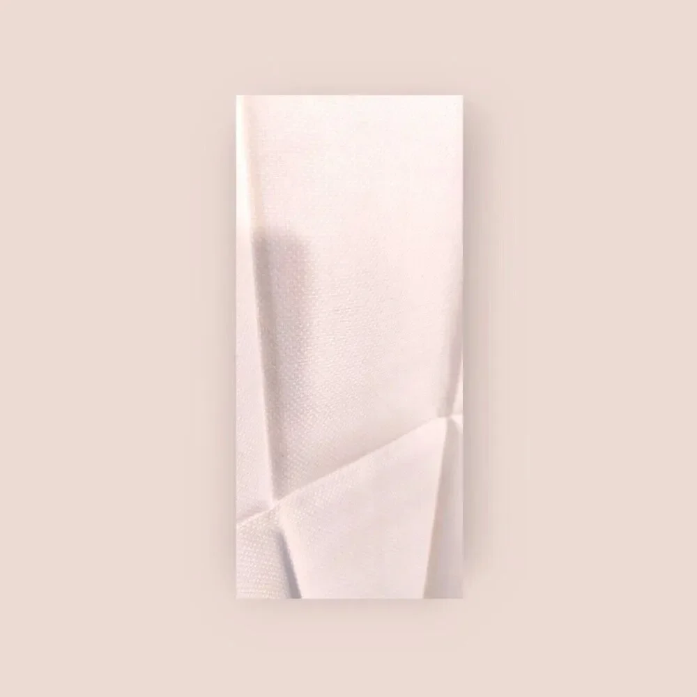 Vintage White Linen Blend Hand Towels: Border Motifs (Set of 3)